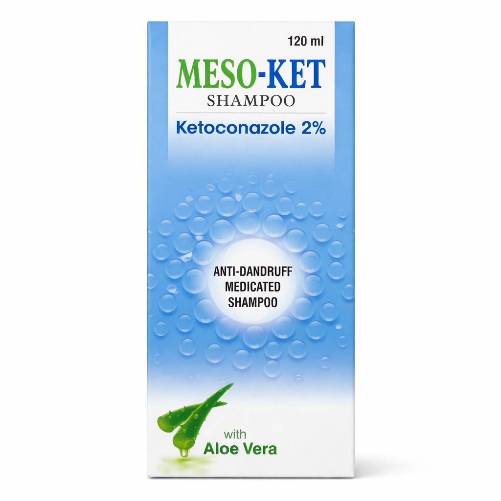 Meso-Ket Ketoconazole 2% Medicated Anti-Dandruff Shampoo 120 ml