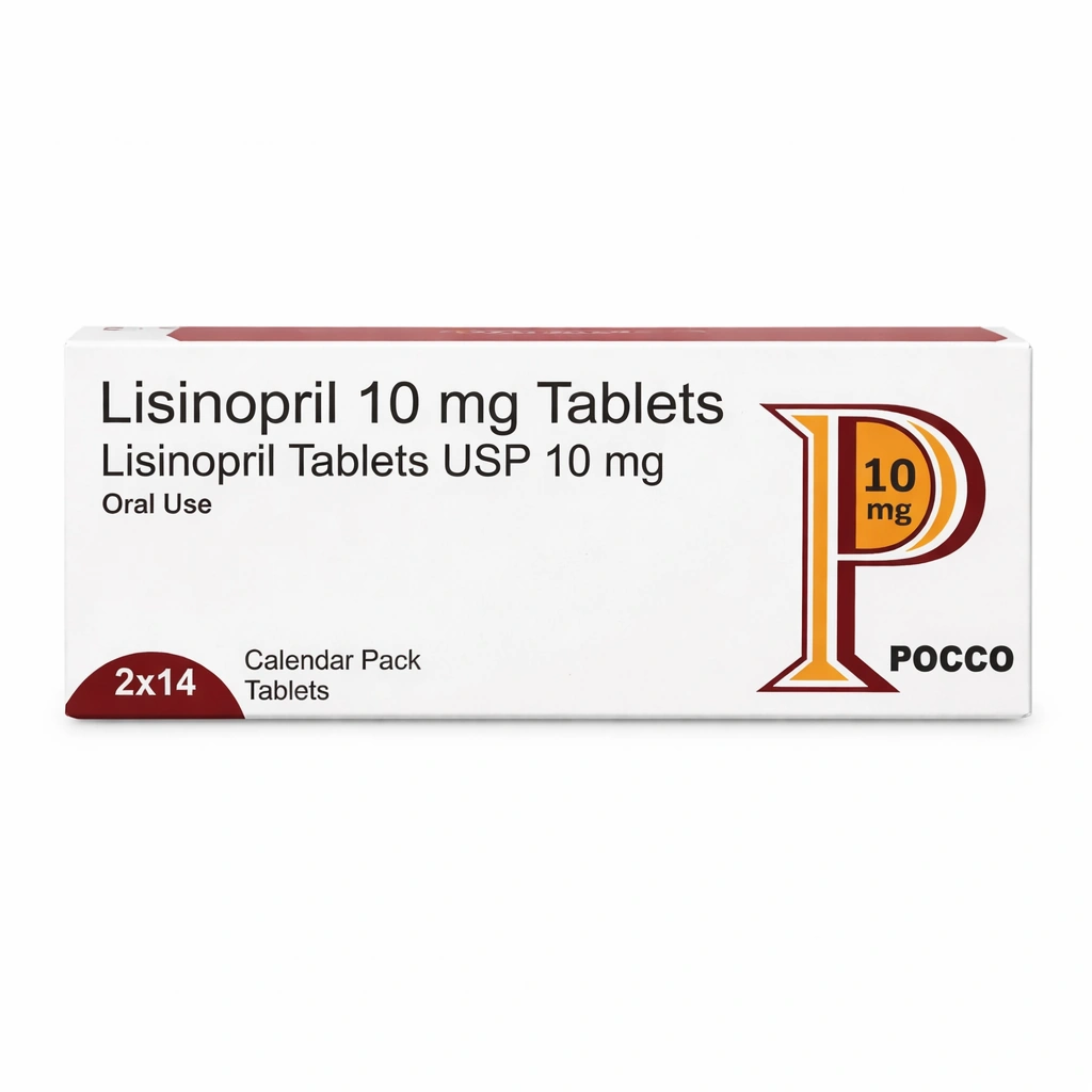 Pocco Lisinopril Tablets USP 10 mg x 28 Tablets