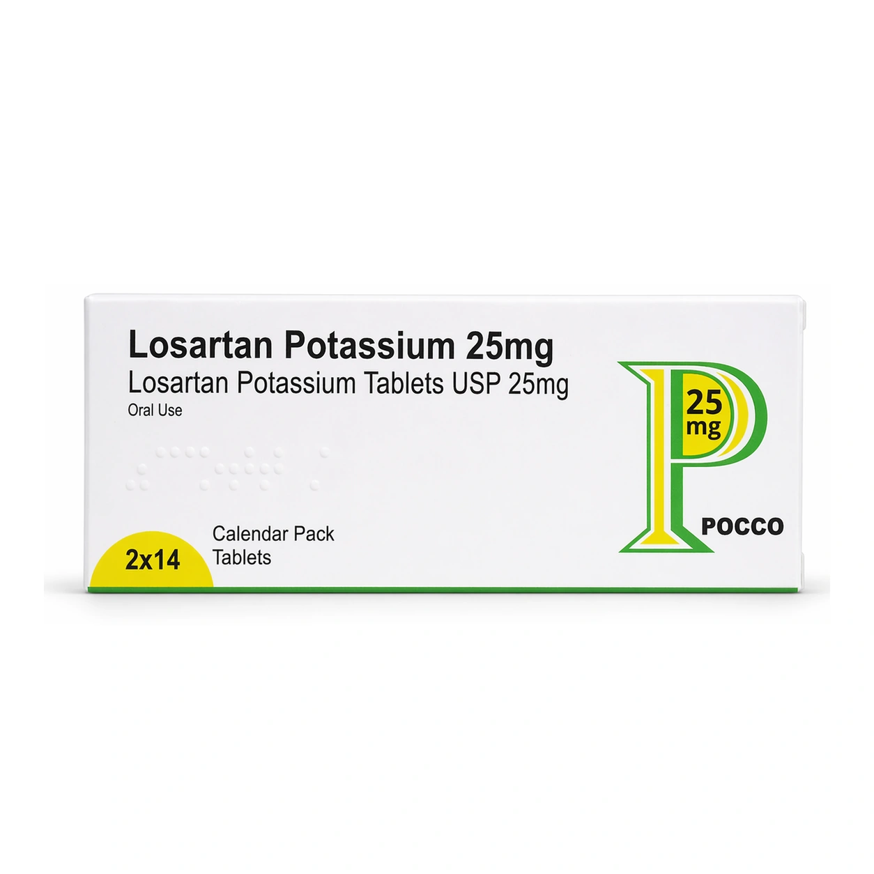Pocco Losartan Potassium Film-Coated Tablets USP 25 mg x 28 Tablets