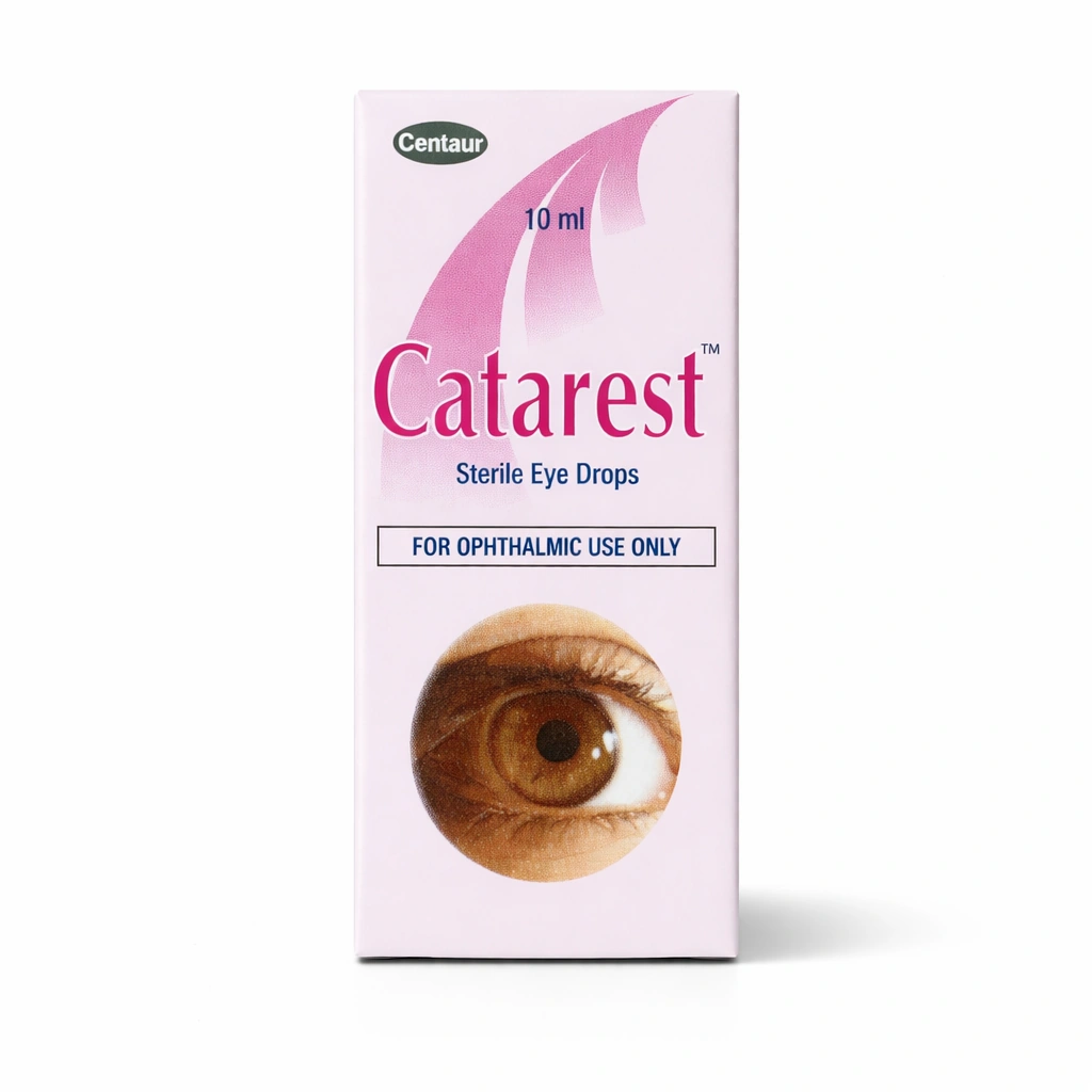 Centaur Catarest Potassium Iodide + Sodium Chloride + Calcium Chloride Sterile Eye Drops 10 ml