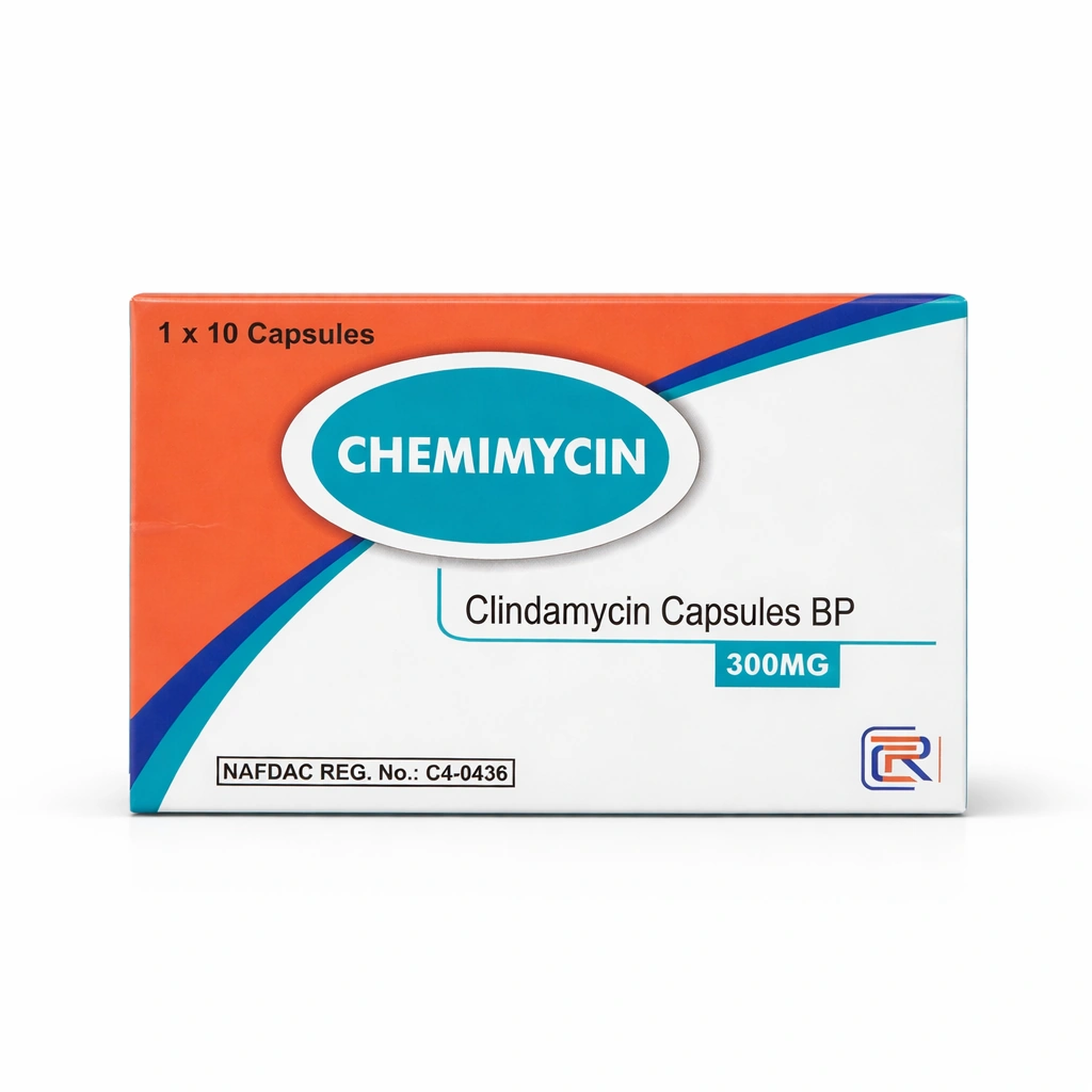 Chemimycin Clindamycin Capsules BP 300 mg x 10 Capsules