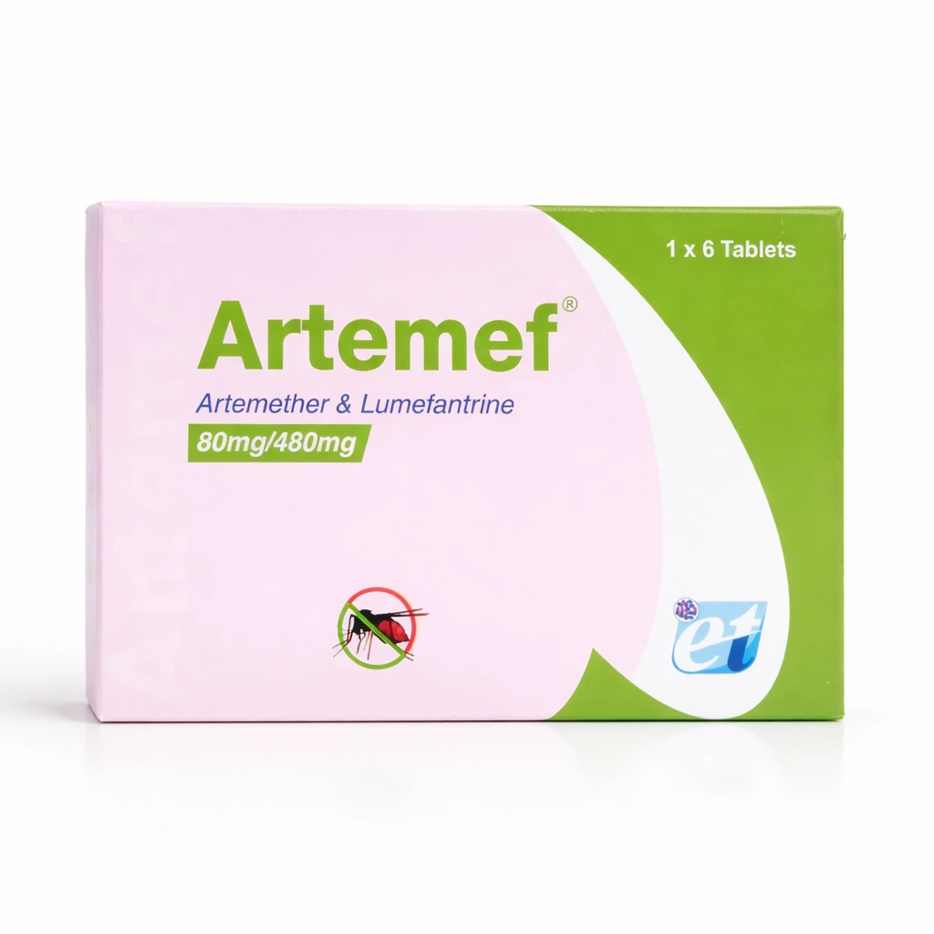 Artemef Artemether and Lumefantrine Tablets 80 mg/480 mg x 6 Tablets