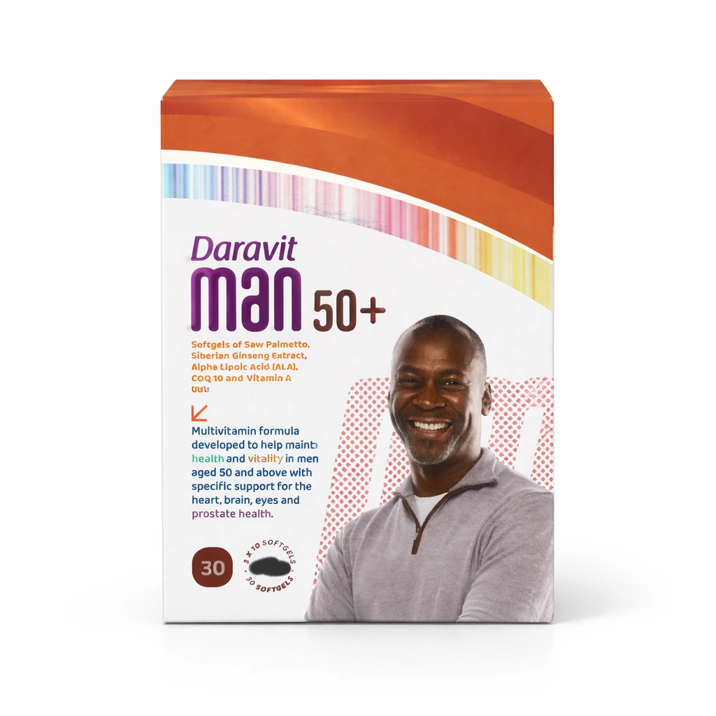 Daravit Man 50+ Multivitamin Softgels x 30 Softgels