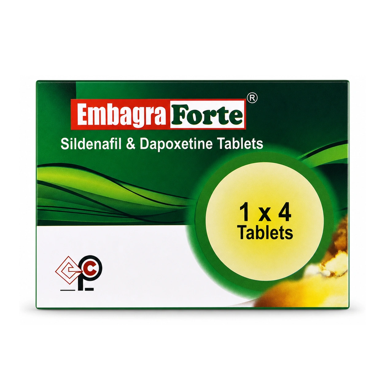 Embagra Forte Sildenafil & Dapoxetine Film-Coated Tablets x 4 Tablets