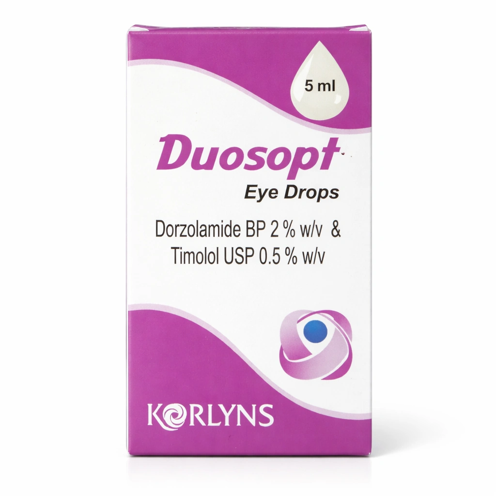 Duosopt Dorzolamide 2% w/v + Timolol 0.5% w/v Eye Drops 5 ml