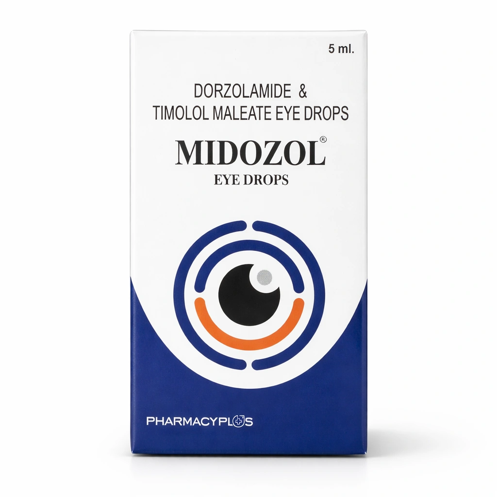 Midozol Dorzolamide 2% + Timolol 0.5% Eye Drops 5 ml