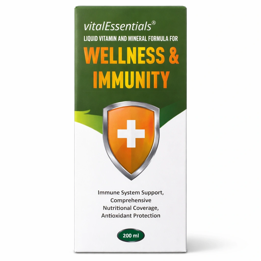 vitalEssentials Wellness & Immunity Liquid Vitamin and Mineral Syrup 200 ml