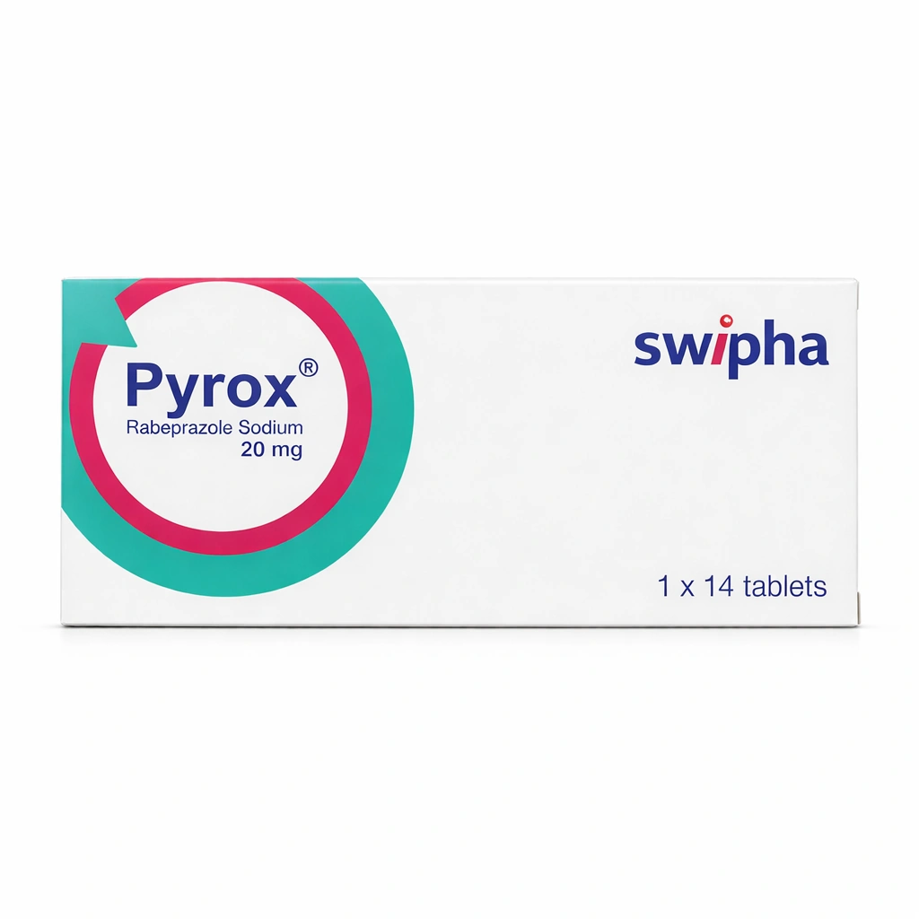 Pyrox Rabeprazole Sodium Enteric-Coated Tablets 20 mg x 14 Tablets