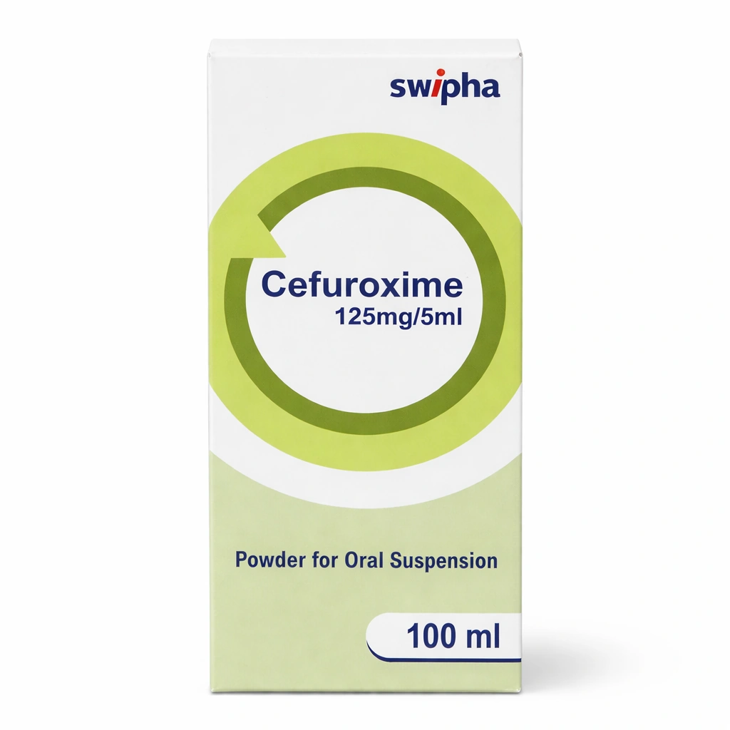 Swipha Cefuroxime Axetil Powder for Oral Suspension 125 mg/5 ml 100 ml