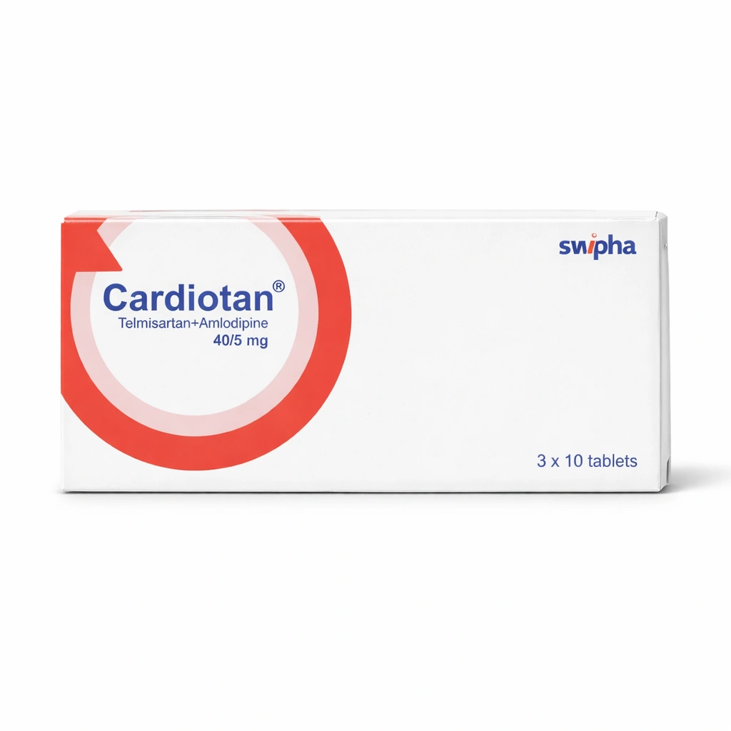Cardiotan Telmisartan/Amlodipine Tablets 40 mg/5 mg x 30 Tablets