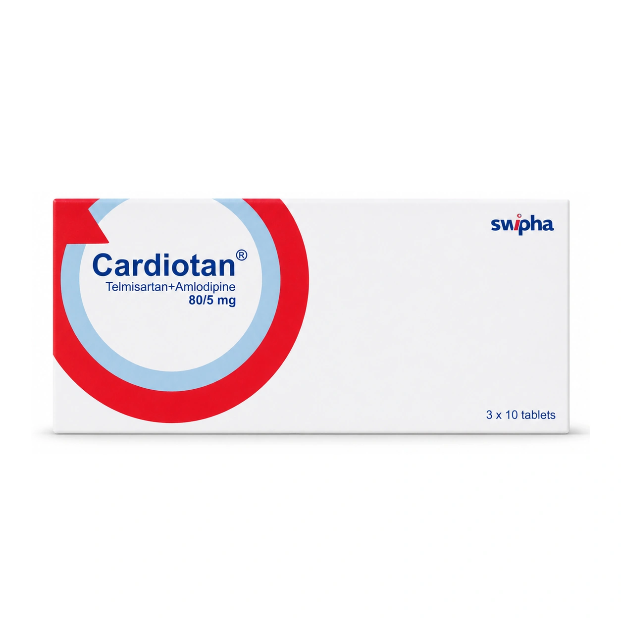 Cardiotan Telmisartan/Amlodipine 80 mg/5 mg Tablets x 30 Tablets