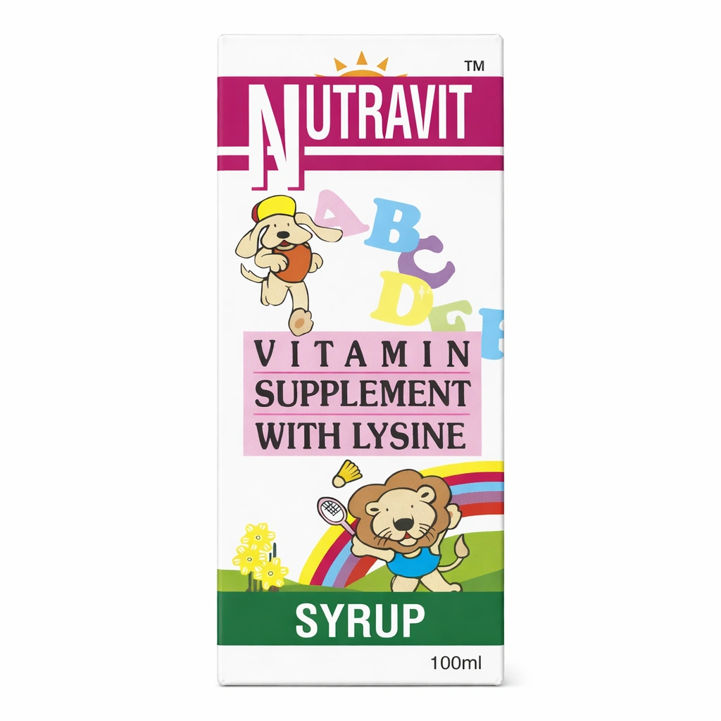 Nutravit Multivitamin + Lysine Syrup 100 ml
