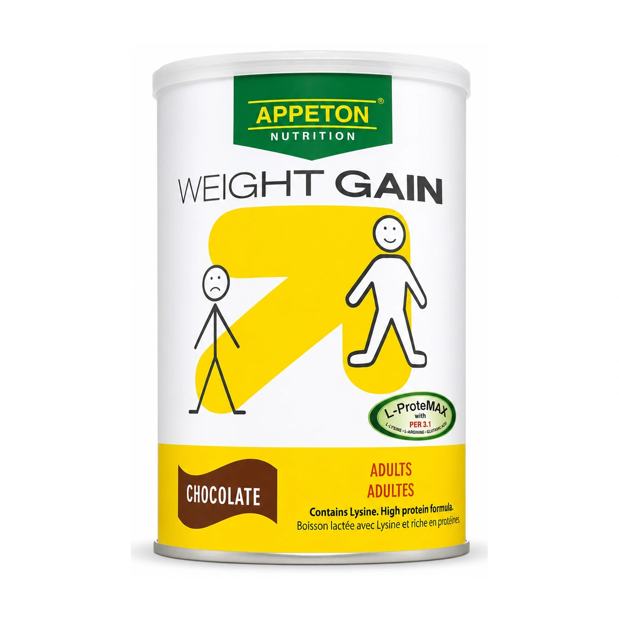 Appeton Weight Gain Adult Chocolate High Protein Milk Powder 450 g