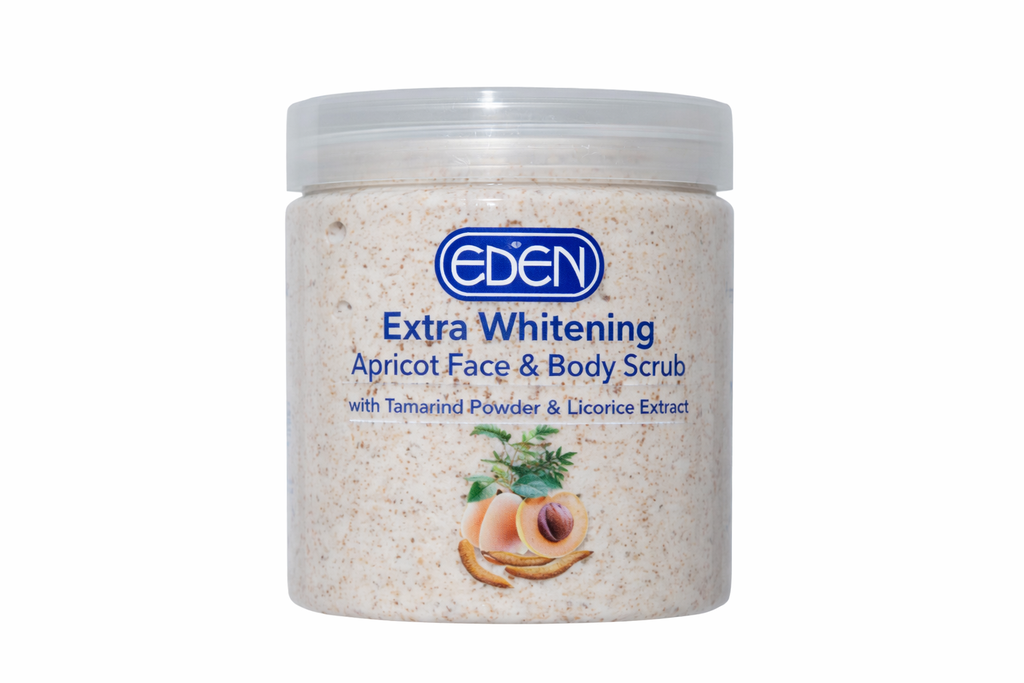 Eden Extra Whitening Apricot Face & Body Scrub 500g