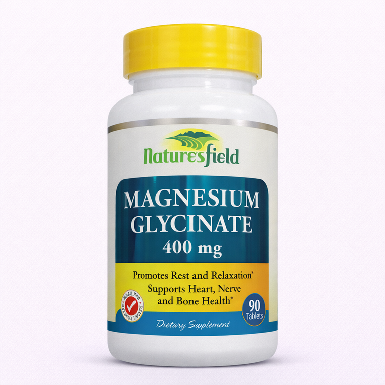 Nature's Field Magnesium Glycinate 400 mg x 90 tablets