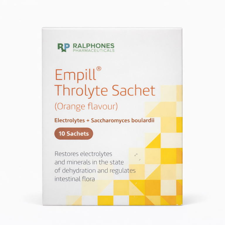 Empill Throlyte Oral Rehydration Salts (ORS) Orange x 10 Satchets