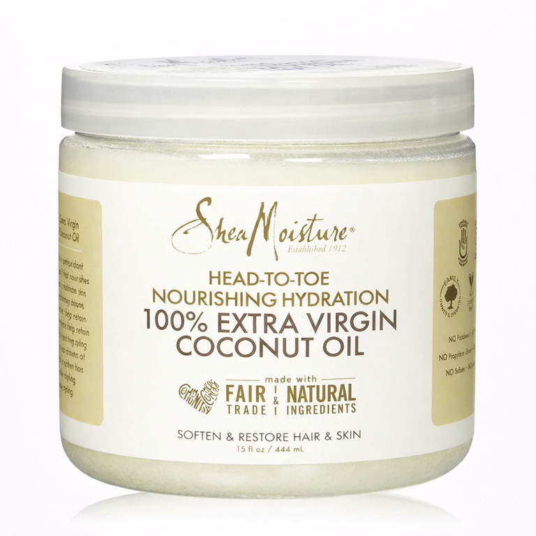 SheaMoisture 100% Extra Virgin Coconut Oil (Head-to-Toe Nourishing Hydration) 444 ml (15 fl oz)