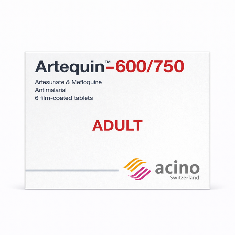 Artequin Adult Tablets (Artesunate 600 mg + Mefloquine 750 mg) x 6 tablets