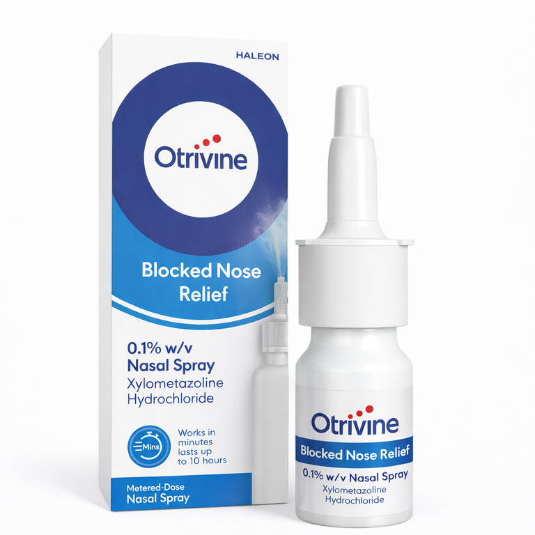 Otrivine Blocked Nose Relief Nasal Spray (Xylometazoline 0.1%) 10 ml