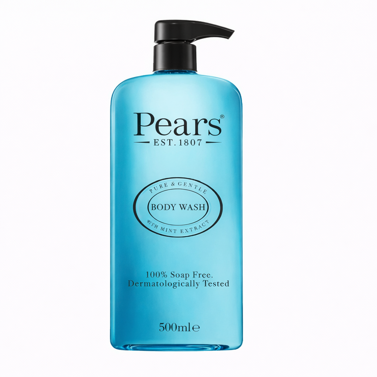 Pears Pure & Gentle Body Wash 500 ml (16.9 fl oz) - With Mint Extract
