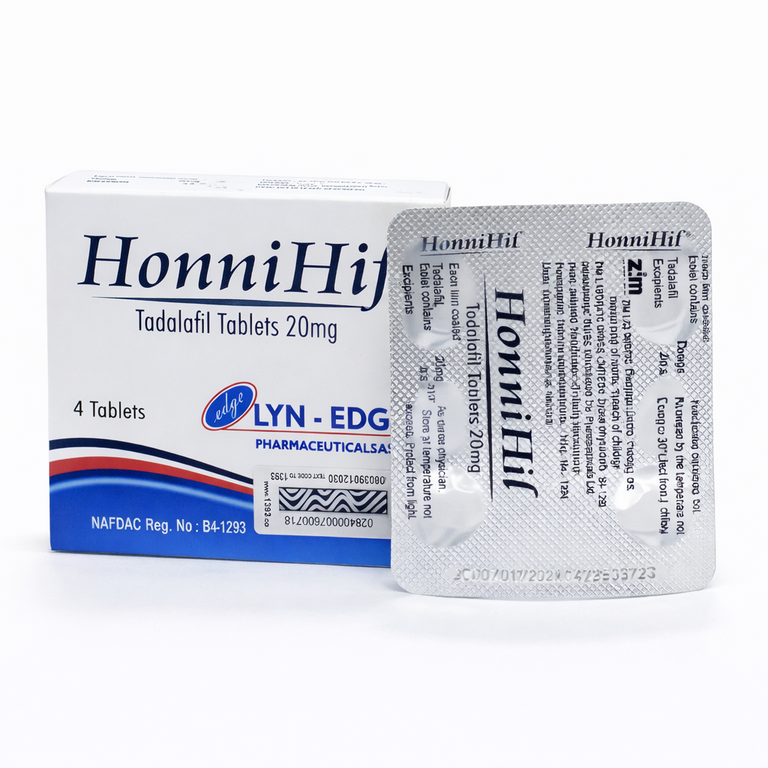 Honnihil Tadalafil Tablets 20 mg x 4 Tablets