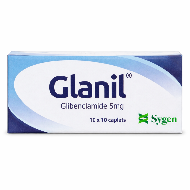 Glanil Glibenclamide 5 mg Caplets x 100 caplets