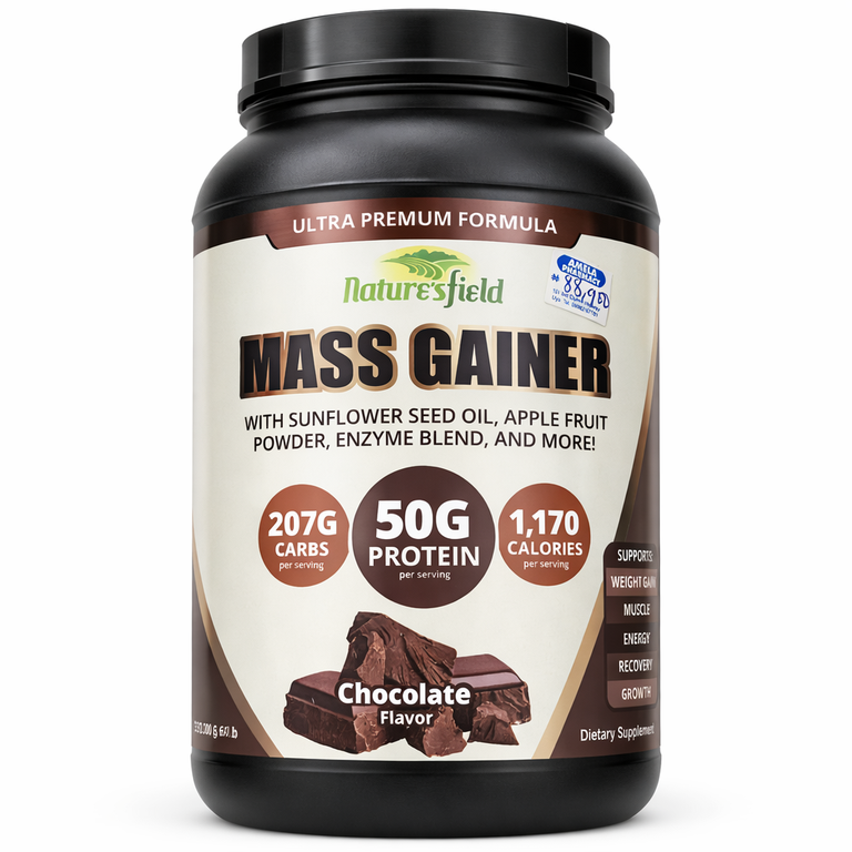 Nature's Field Mass Gainer Powder Chocolate Flavor 2200 g