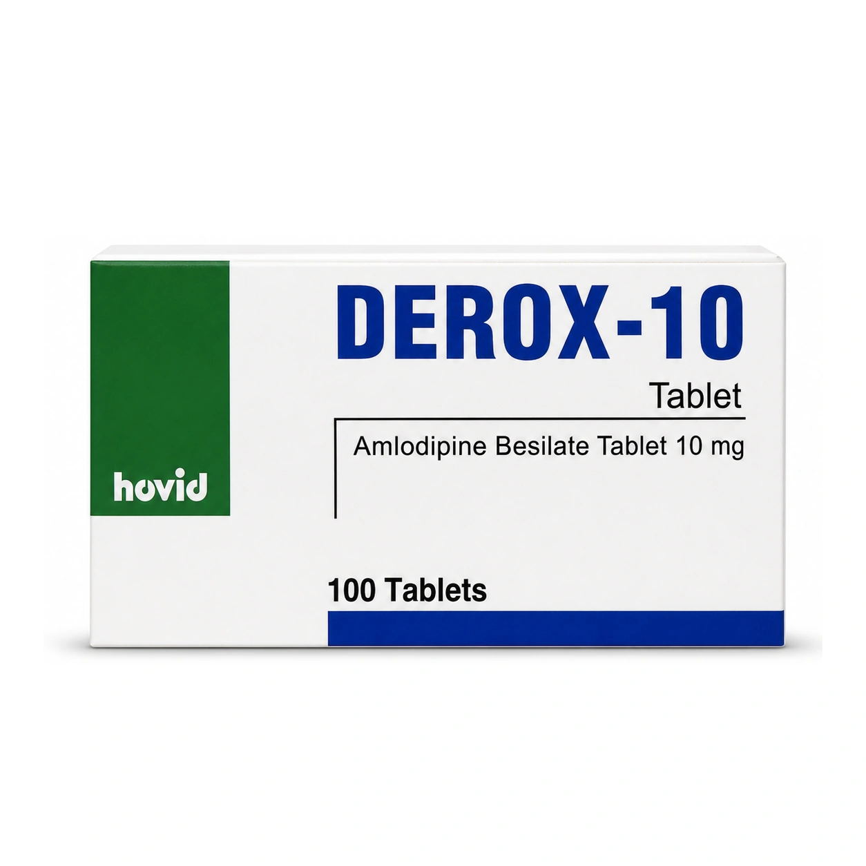 Derox-10 Amlodipine Besilate 10 mg Tablets x 100 Tablets