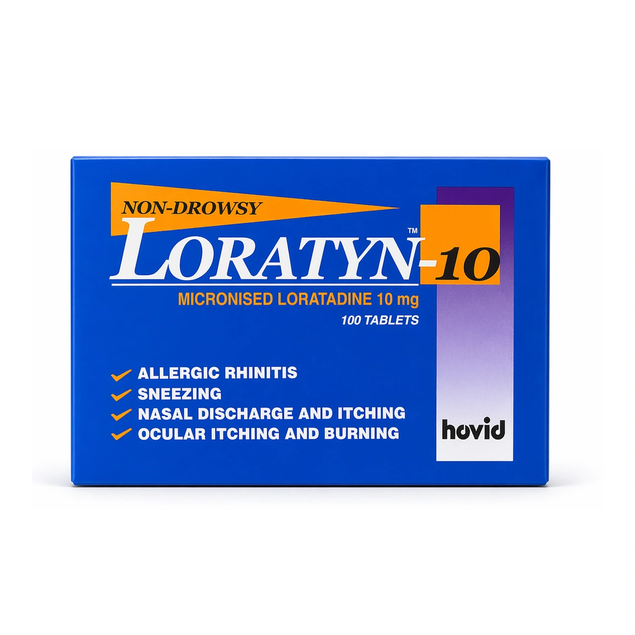 Hovid Loratyn-10 Micronised Loratadine 10 mg Tablets x 100 Tablets